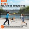 VEVOR Pool Fence, 4 x 48 FT Pool Fences for Inground Pools, Removable Child Safety Pool Fencing, Easy DIY Installation Swimming Pool Fence, 340gms Tes