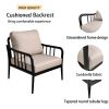 3PC Outdoor Aluminum Patio Furniture Chaise Lounge Set, 2 Chaise & 1 End Table with Modern Tapered Feet,Pneumatic Adjustable Backrest for Effortless R