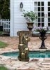 11x13.4x31.5" Rustic Decorative Tree Trunk 5 Tier Water Fountain, with Light and Pump, for Indoor and Outdoor