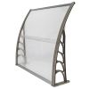 HT-100 x 96cm Household Application Door & Window Rain Cover Eaves Gray Holder