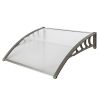 HT-100 x 96cm Household Application Door & Window Rain Cover Eaves Gray Holder