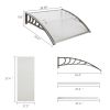 HT-100 x 96cm Household Application Door & Window Rain Cover Eaves Gray Holder
