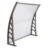 HT-100 x 96cm Household Application Door & Window Rain Cover Eaves Gray Holder