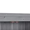 TOPMAX Wooden Garden Shed 3-tier Patio Storage Cabinet Outdoor Organizer Wooden Lockers with Fir Wood (Gray Wood Color -Shutter Design)