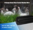 36 inch√ó50 ft Black Vinyl Coated Hardware Cloth 19 Gauge 1/4 inch Black PVC Hardware Cloth, Black Welded Wire Fence Supports Poultry-Netting Cage-Hom