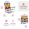 Sunnyfeel Beach Chair, Foldable Camping Chair Beach Chair,Lightweight Low Easy-to-Store & Use Portable Folding Chair with Handy Handle for Camp/Lawn/O